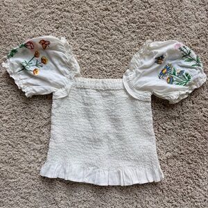 Stella McCartney Kids Cream Textured Top